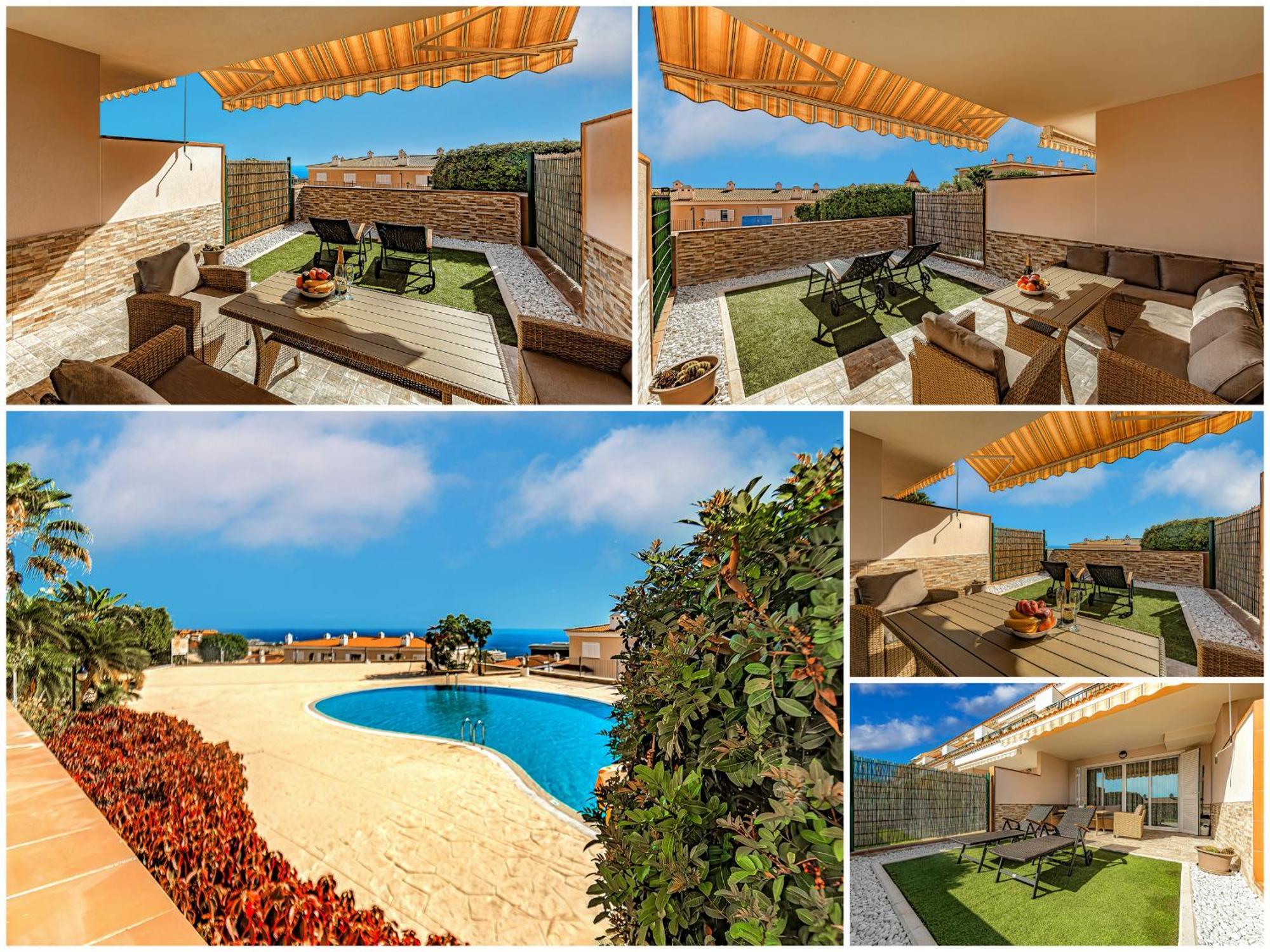 Spacious Ocean View Family Townhouse Puerto de Santiago  Ngoại thất bức ảnh